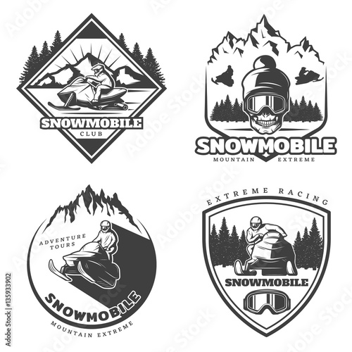 Vintage Active Leisure Emblems Set