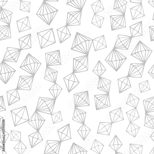 Sacred geometry seamless pattern. Vector background.