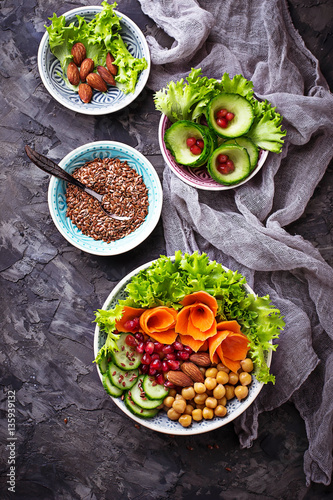 Buddha-bowl. Healthy vegetarian food