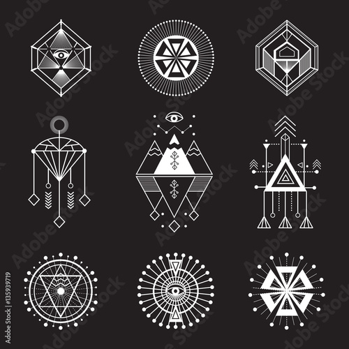 Vector set of sacred geometry