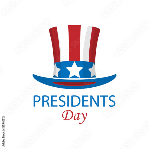 Presidents day minimalist poster. Vector illustration