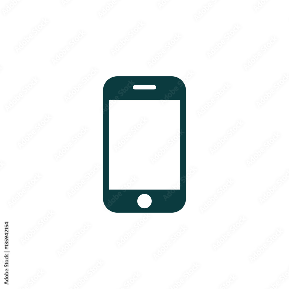 Smart phone Icon in trendy flat style isolated on white backgrou Smart phone Icon in trendy flat style isolated on white backgrou
