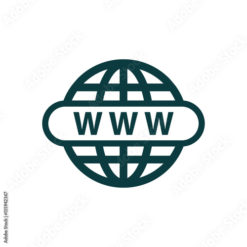 Website Icon in trendy flat style isolated on white background.