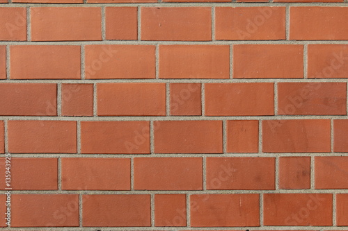 Wand Ziegelsteine Rot 1 photo