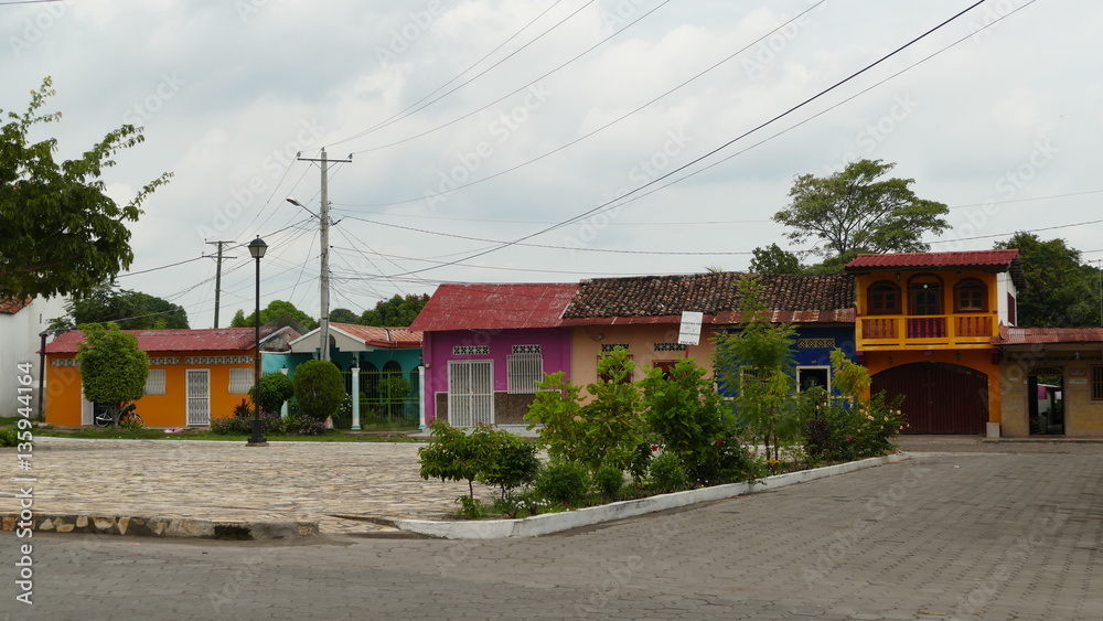 Colorfull houses in Granada, Nicaragua