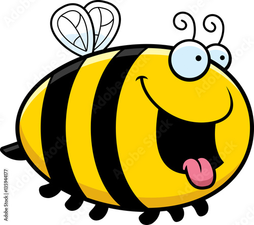 Hungry Cartoon Bee