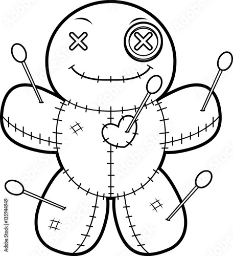 Happy Cartoon Voodoo Doll