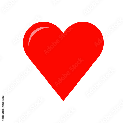 Heart icon. Vector isolated on white background. Free Download Heart icon. Vector isolated on white background. - GFXLoad