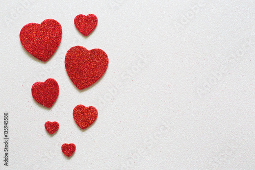 Valentines Day, heart with a place for inscription.