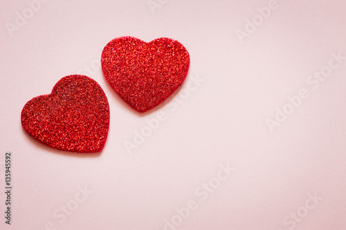 Valentines Day, heart with a place for inscription.