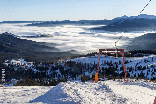 Dragobrat ski resort, Ukraine, Carpathian Mountains