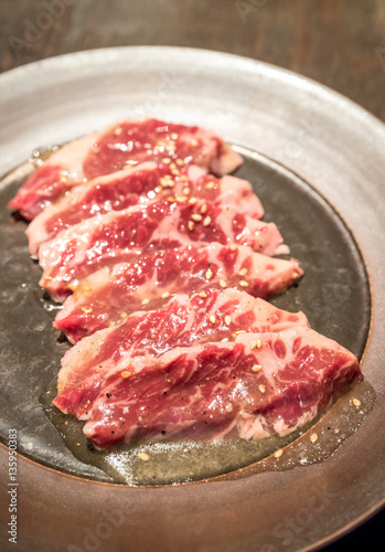 Harami wagyu meat BBQ