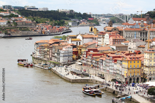 A view of old town of Porto, Portugal 