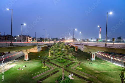 Lahore Flyovers and gardens Pakistan