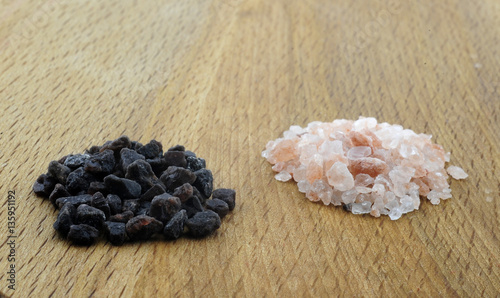 Variety of Different Sea Salts, Black and Red Hawaiian, Gray Celtic, Pink Himalayan,