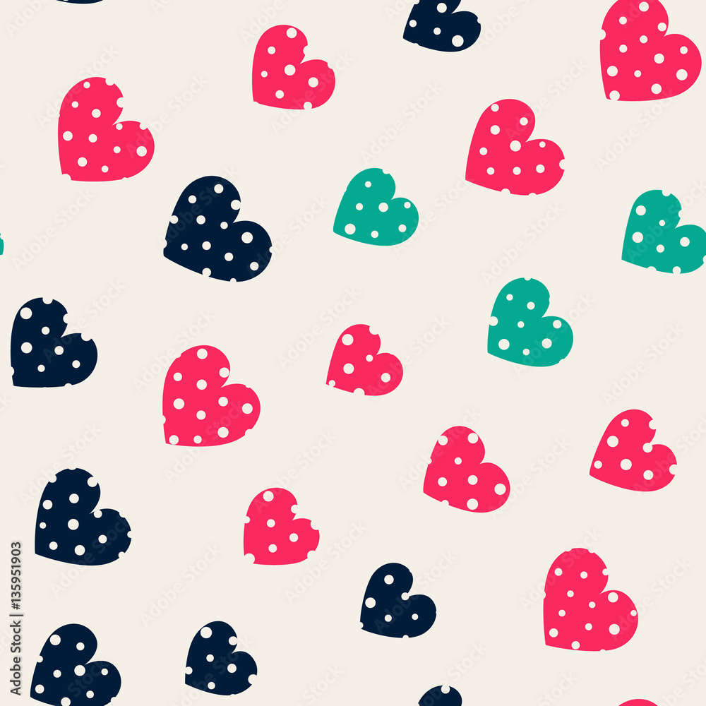 Seamless hearts pattern Seamless hearts pattern