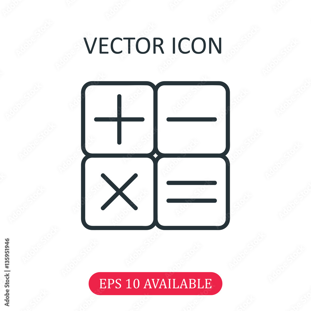 Calculator icon vector Calculator icon vector