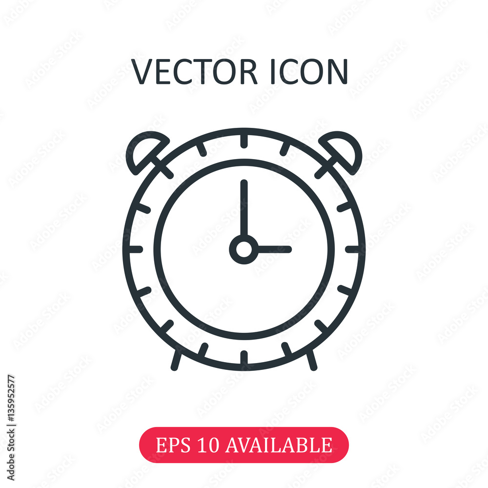 Alarm clock icon vector Alarm clock icon vector