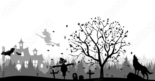 Geisterschloss und Friedhof