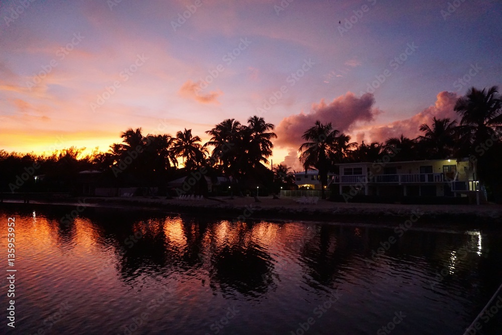 Spektakulärer Sonnenuntergang auf den Florida Keys Spektakulärer Sonnenuntergang auf den Florida Keys