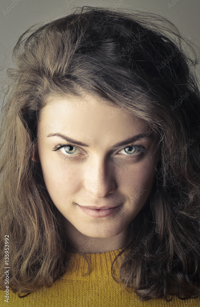 Naklejka premium Pretty girl's portrait