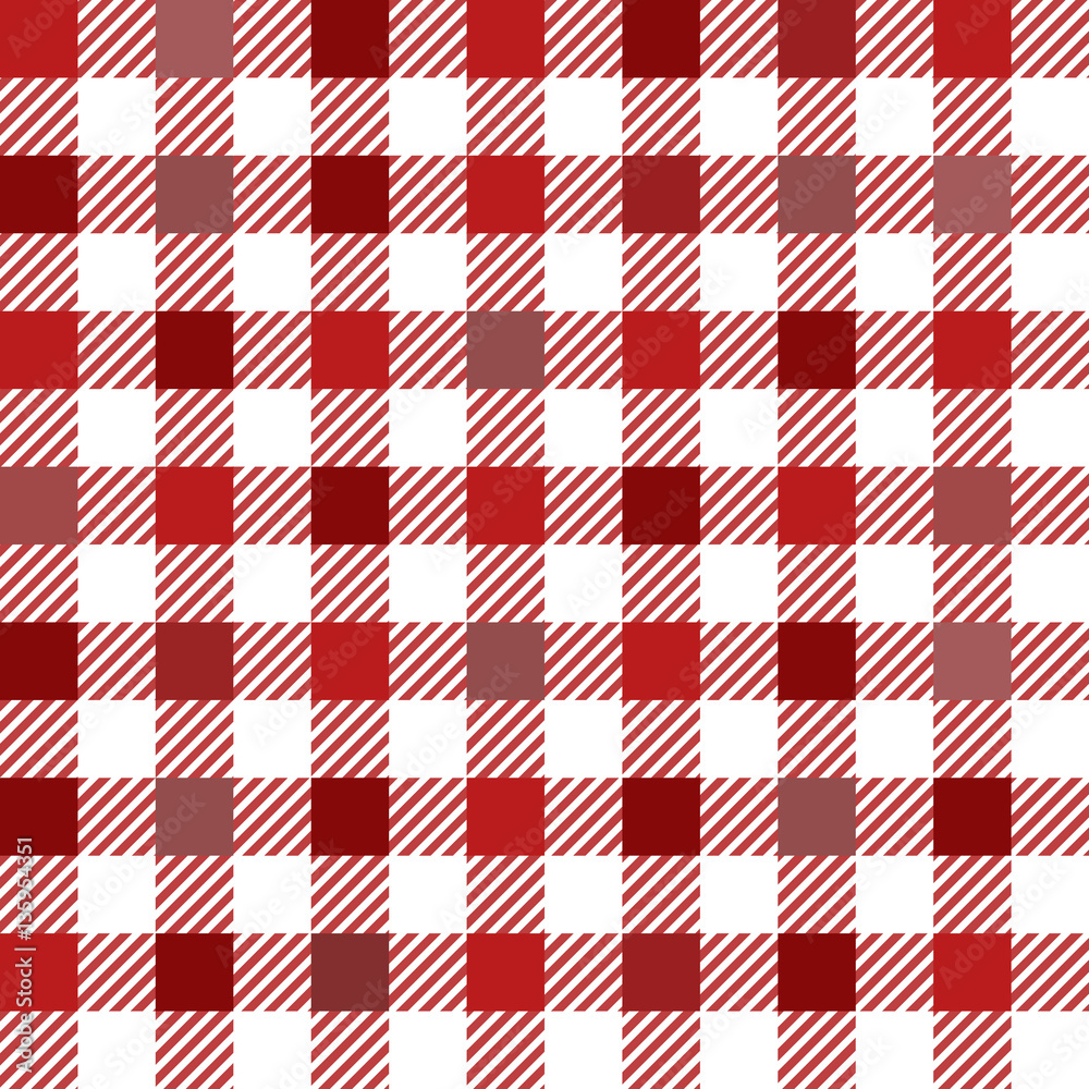 Red Gingham Tartan Plaid Seamless Pattern Red Gingham Tartan Plaid Seamless Pattern