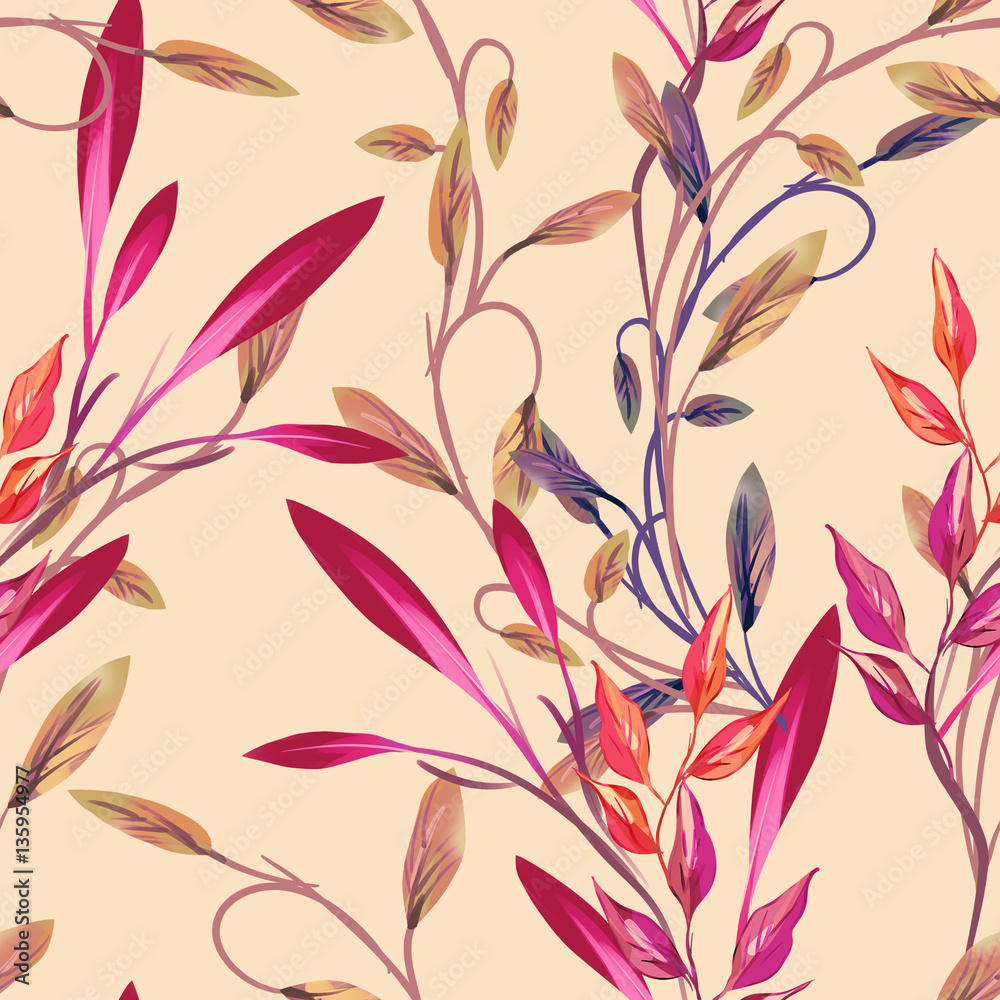 Leaves seamless pattern Leaves seamless pattern