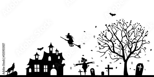 Geisterschloss und Friedhof