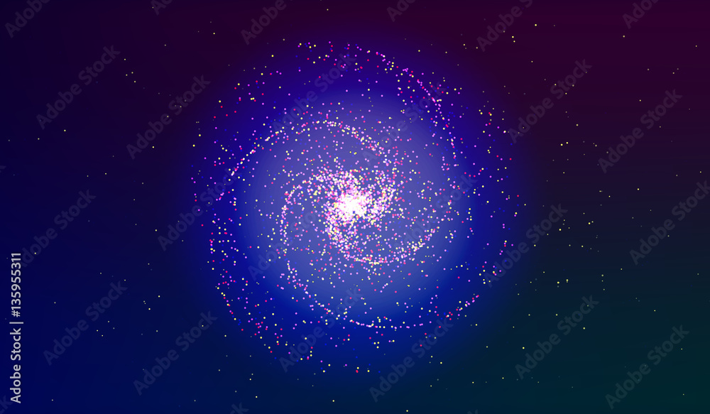 EPS 10. Explosion in space. An expanding galaxy. Vector illustration EPS 10. Explosion in space. An expanding galaxy. Vector illustration