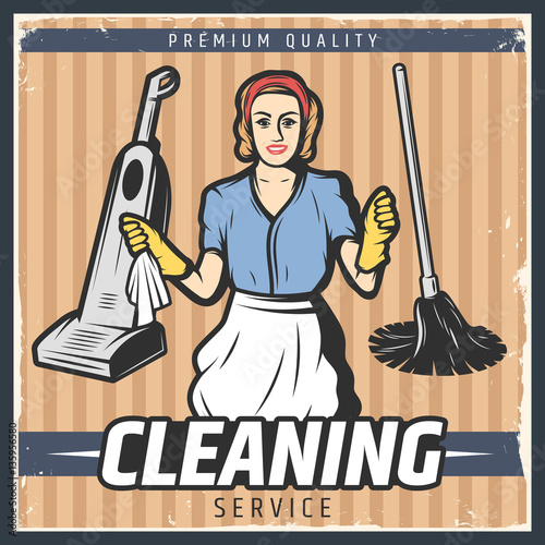 Vintage Cleaning Poster 