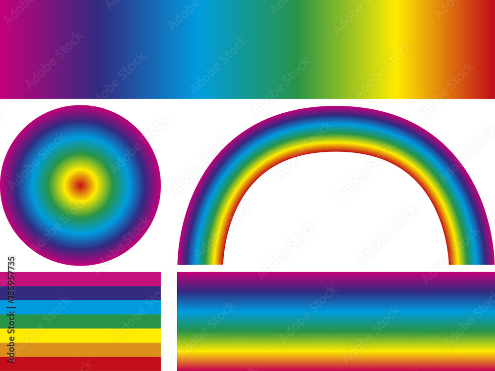 Fototapeta premium Regenbogen, Farbverlauf, vektor
