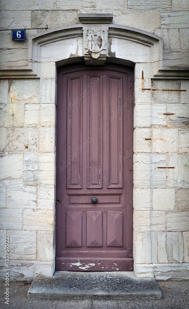 Old wooden door