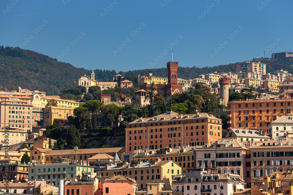 View of Genoa, Italy.