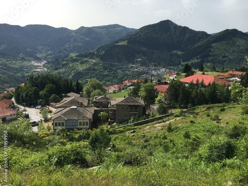 Village at the mountain.