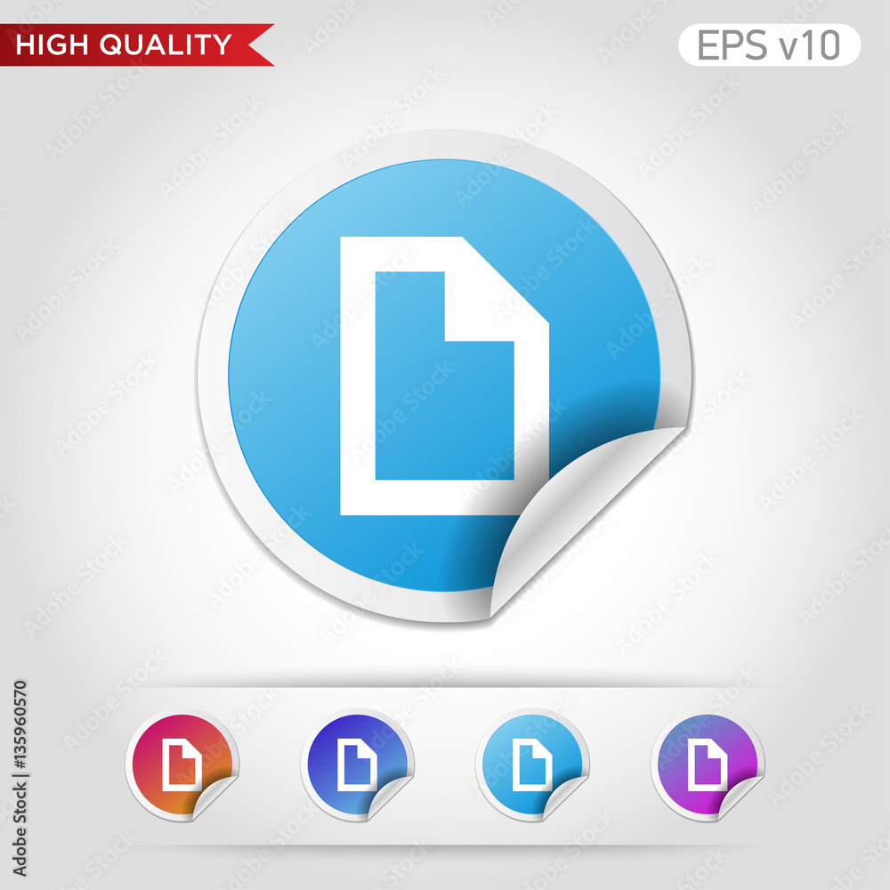 Document icon. Button with document icon. Modern UI vector. Document icon. Button with document icon. Modern UI vector.