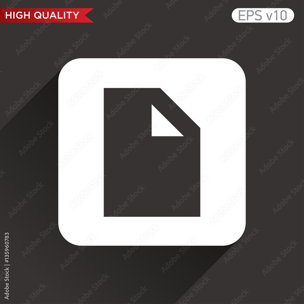 New document icon. Button with document icon. Modern UI vector. New document icon. Button with document icon. Modern UI vector.