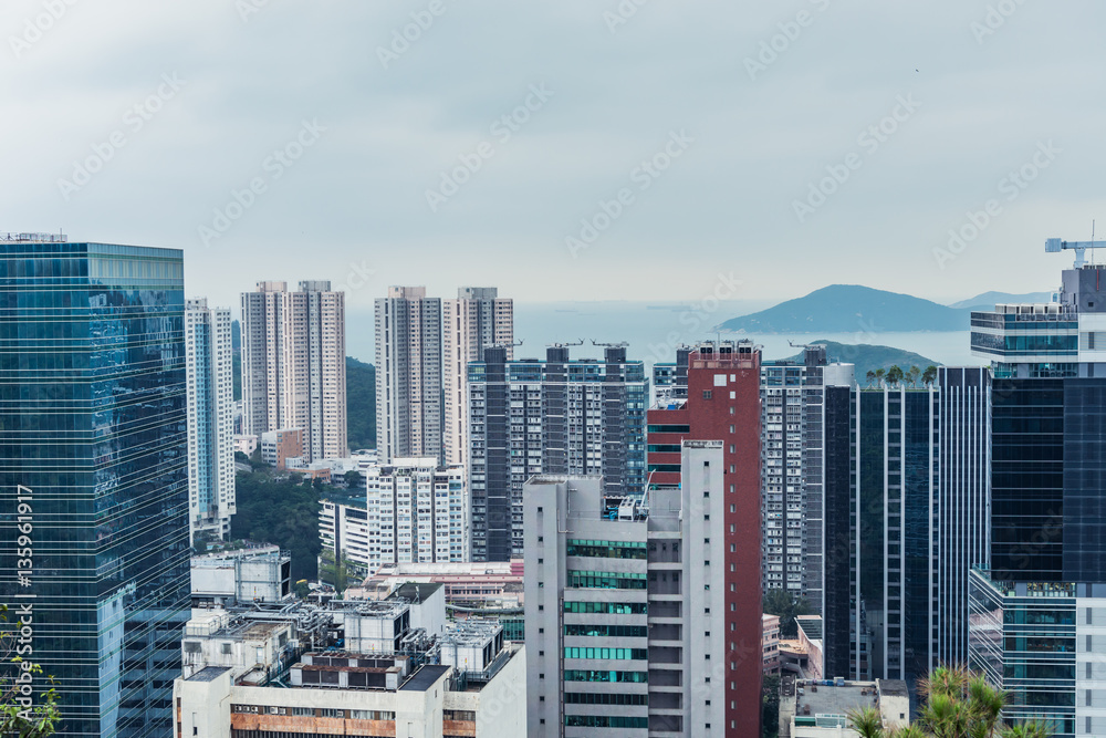 Residential district in Aberdeen and Ap Lei Chau of Hong Kong Residential district in Aberdeen and Ap Lei Chau of Hong Kong