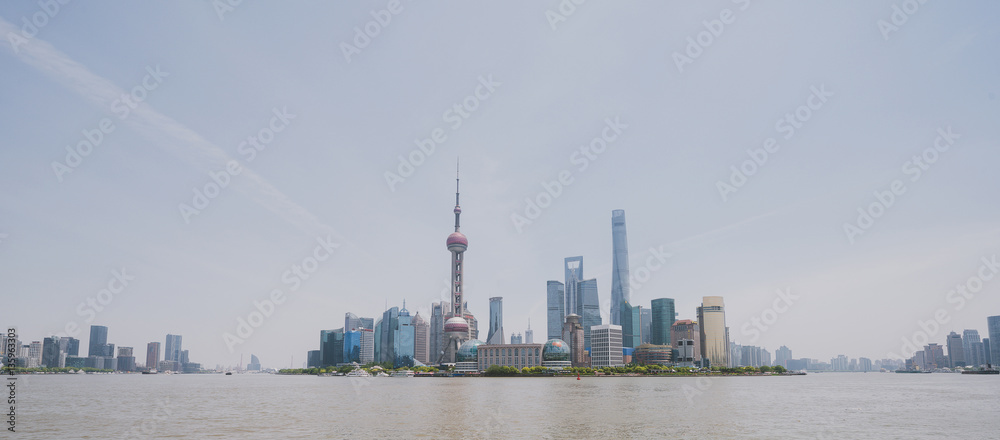 Pudong new area skyline, Shanghai, China Pudong new area skyline, Shanghai, China