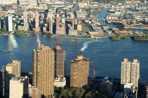 Manhattan skyline in the water front