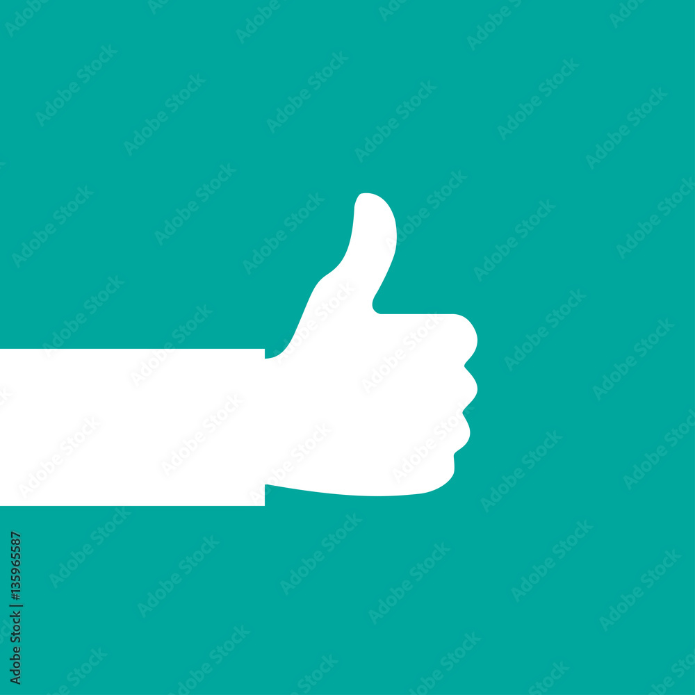 Thumb Up vector icon.
