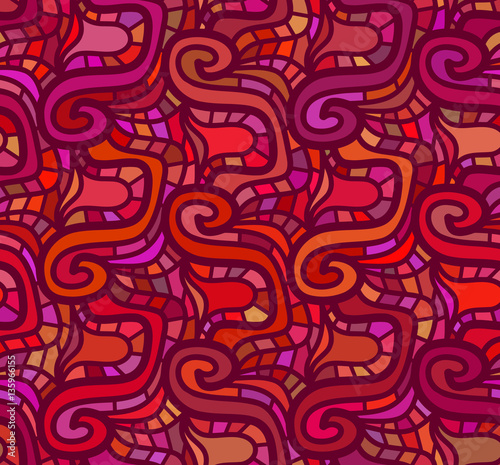 Seamless patterm consisting of swirls