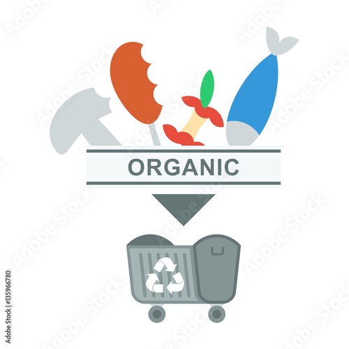sorted garbage organic