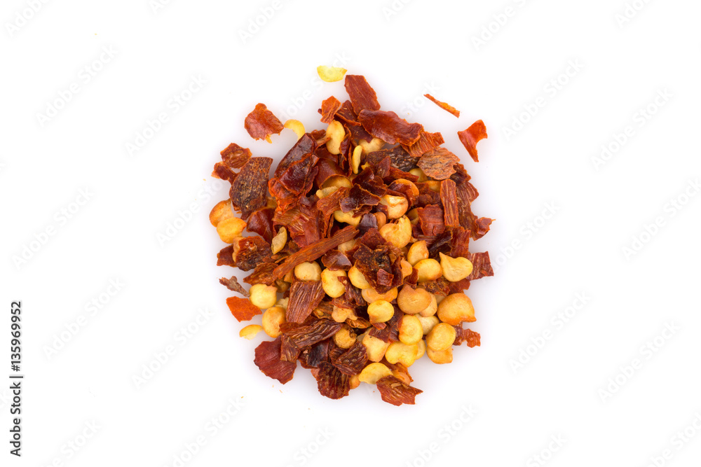 Pile of a crushed red pepper Pile of a crushed red pepper