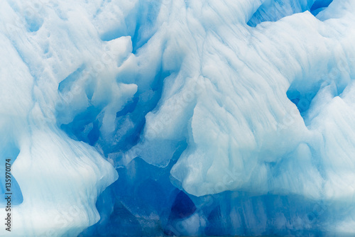 Ice structure (texture). Ice cave on Perito Moreno Glacier, El Calafate, Patagonia, Argentina