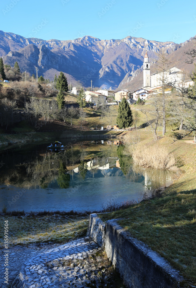 the smallest municipality of Italy called LAGHI with the little