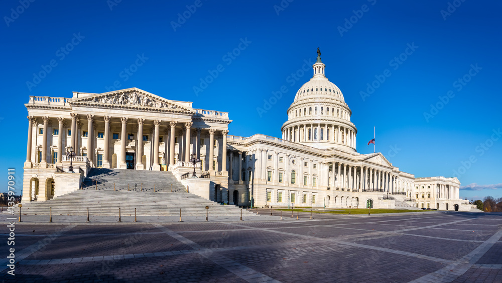 Panoramic view of United States Capitol Building - Washington, D.C., USA