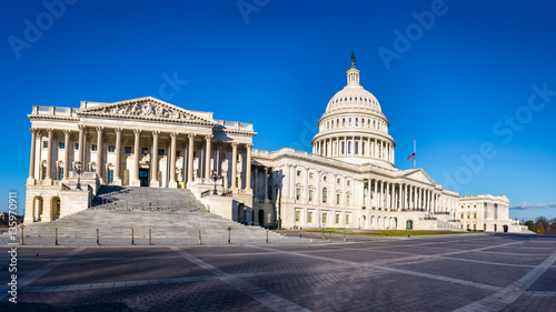 Fototapeta Naklejka Na Ścianę i Meble -  Panoramic view of United States Capitol Building - Washington, D.C., USA
