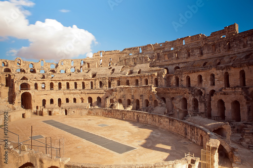 Landmark Roman amphitheater in El Jem