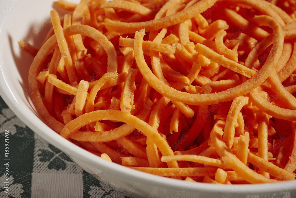 sweet potato curls, sometimes called sweet potato noodles sweet potato curls, sometimes called sweet potato noodles
