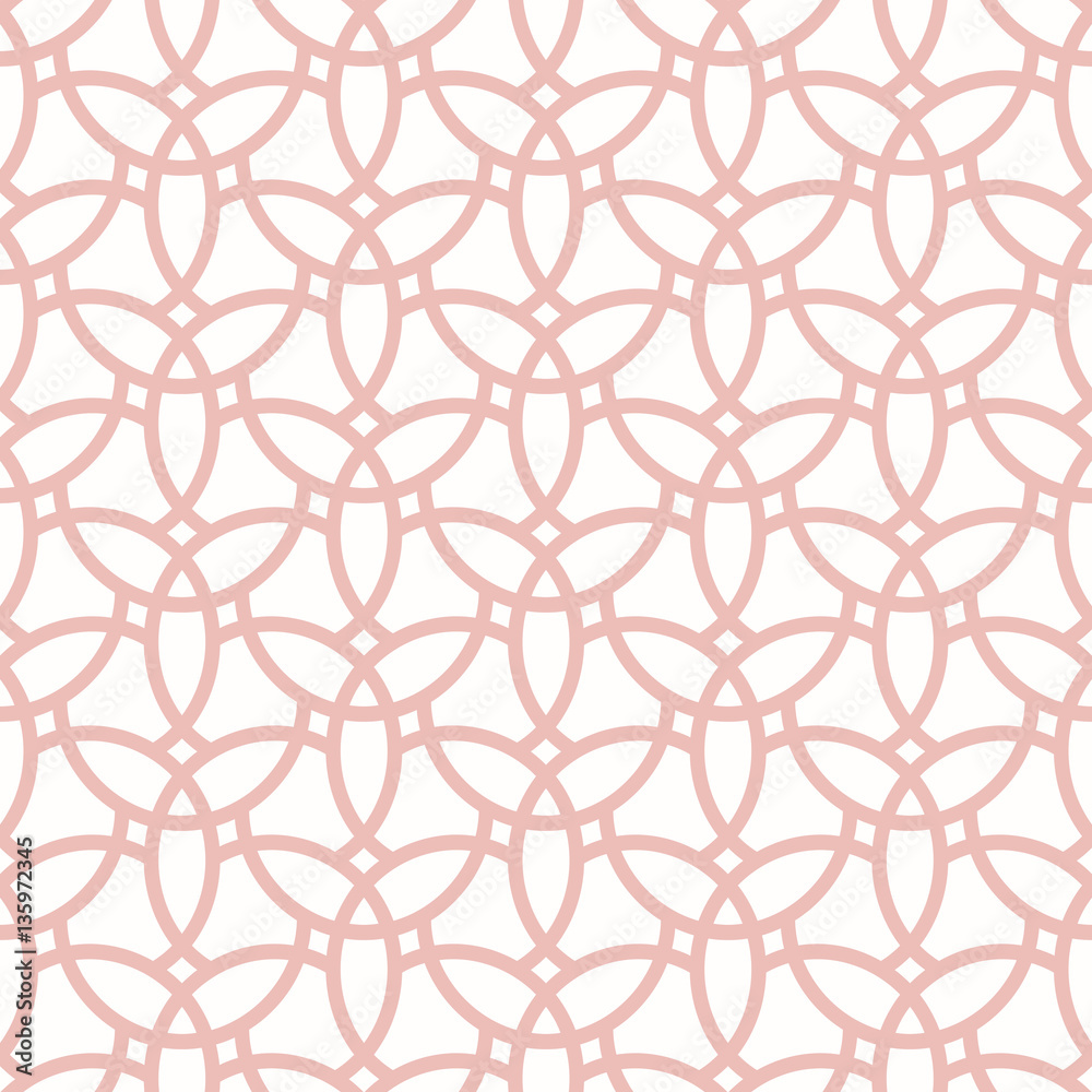 Naklejka premium Seamless background for your designs. Modern vector pink ornament. Geometric abstract pattern